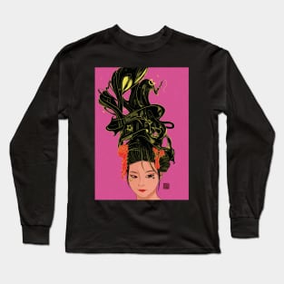 Geisha Galaxy Long Sleeve T-Shirt